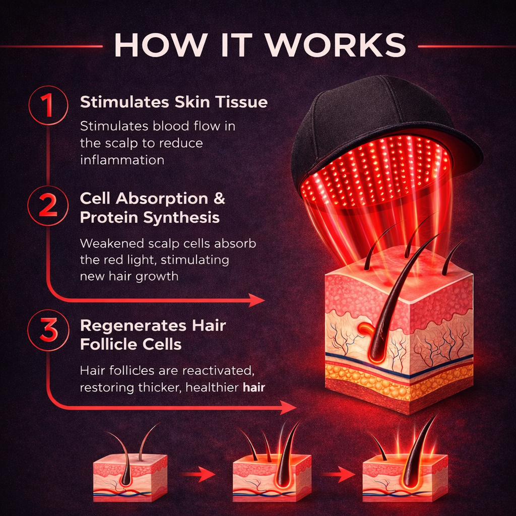 Bloomcare™ Revive- Red Light Therapy Regrowth Cap