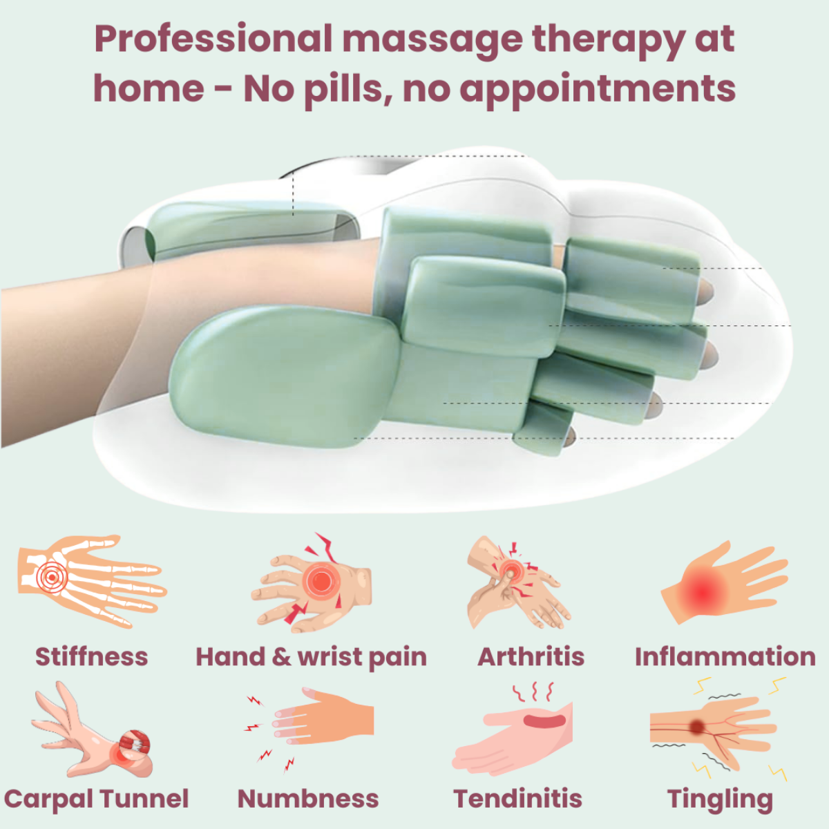 BloomCare™ Nuvra - Hand Massager with Heat Compression Therapy